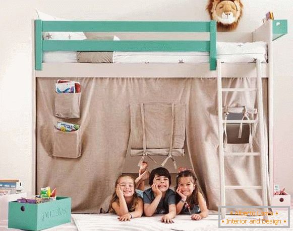 Pomysły na łóżko piętrowe w pokoju dziecinnym