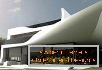 Nowoczesna architektura: Dwupiętrowy dom w Madrycie w stylu Sci-Fi