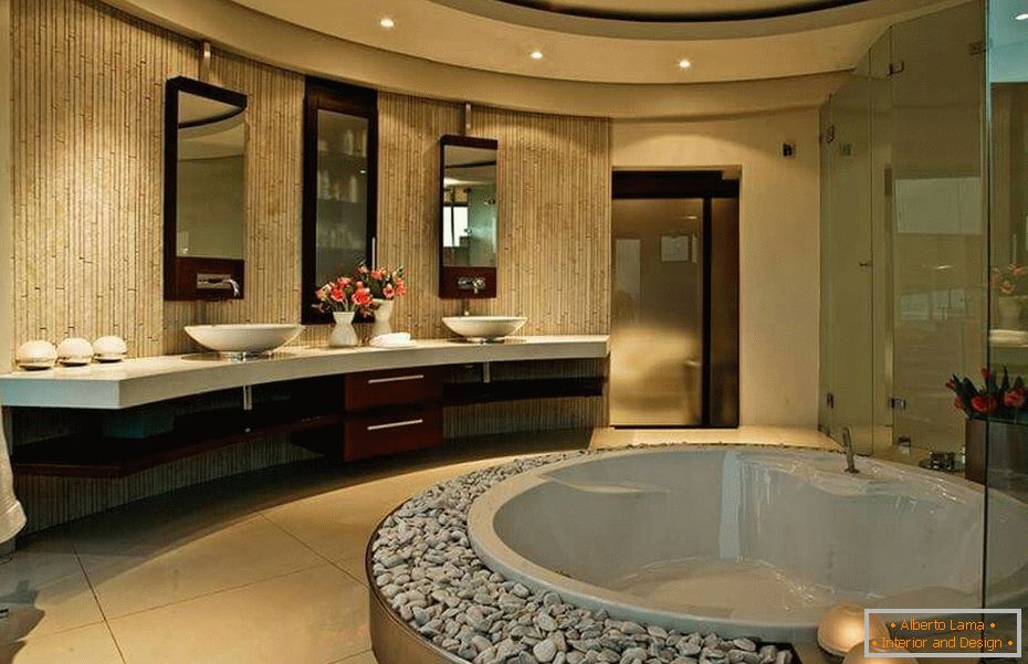 Nowoczesny design łazienki w domku