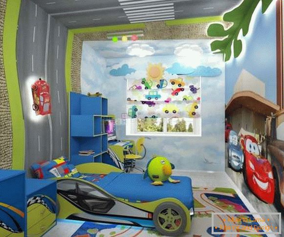 wnętrze pokoju dziecięcego dla chłopca w wieku 7 lat, zdjęcie 12