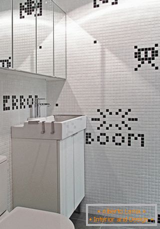 Oryginalna mozaika w projekcie łazienki
