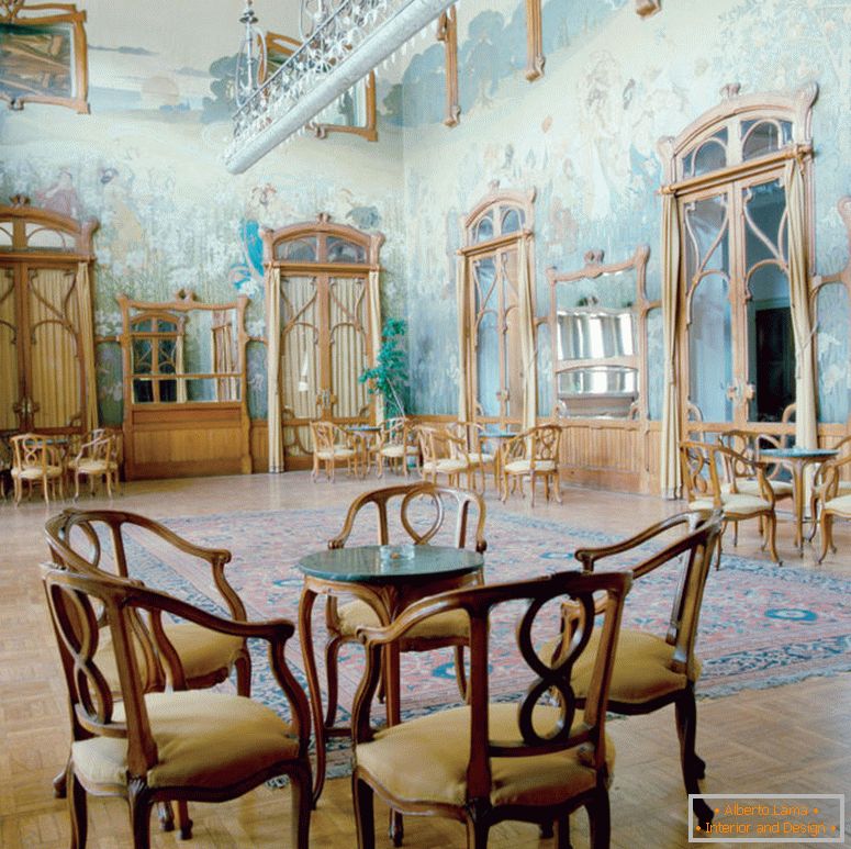 Wnętrze w stylu Art Nouveau 2017