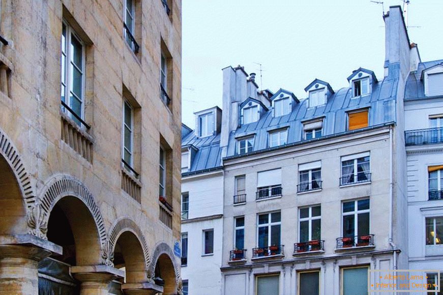 Wygląd budynku mieszkalnego w Paryżu