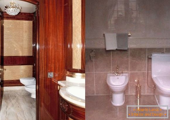 Mezhyhirya. Toaleta na podeście (po lewej) i w domu