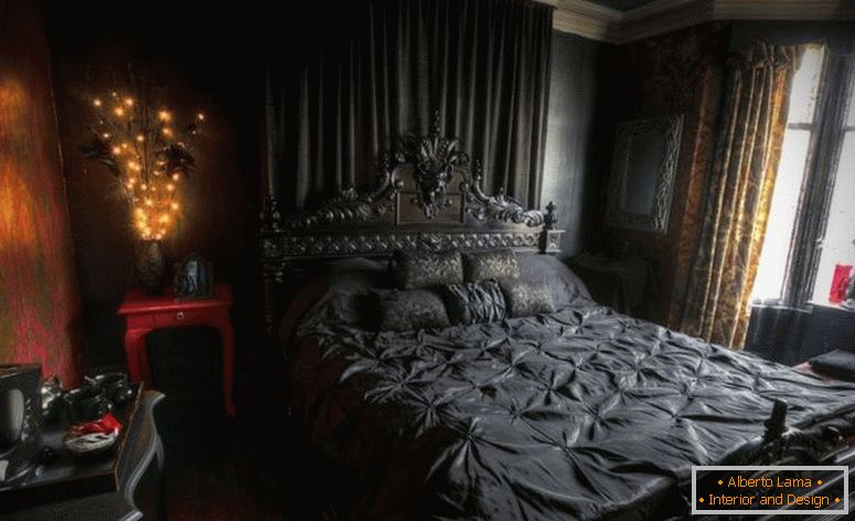 duża sypialnia-dekoracje ścienne-romantyczne-ciemne-drewniane-dywaniki-stołowe-lampy-białe-milton-zielone-gwiazdy-inc-azjatyckie-jedwabne
