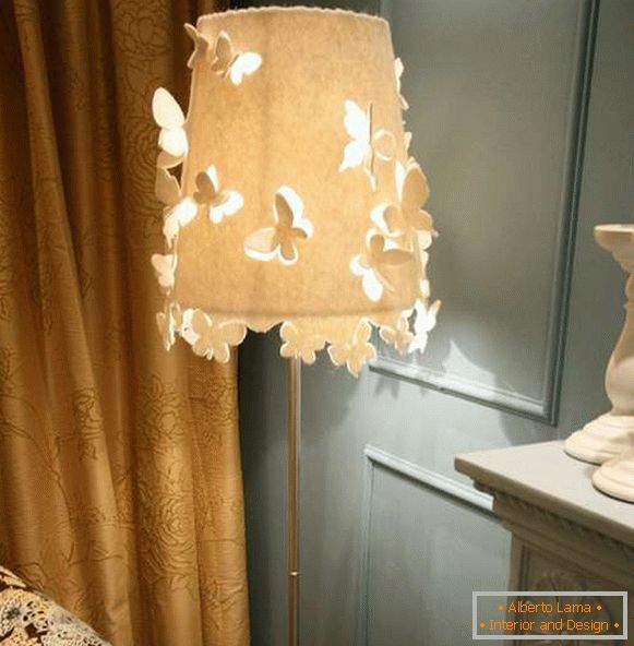 lampa podłogowa własnymi rękami z tkaniny, zdjęcie 4