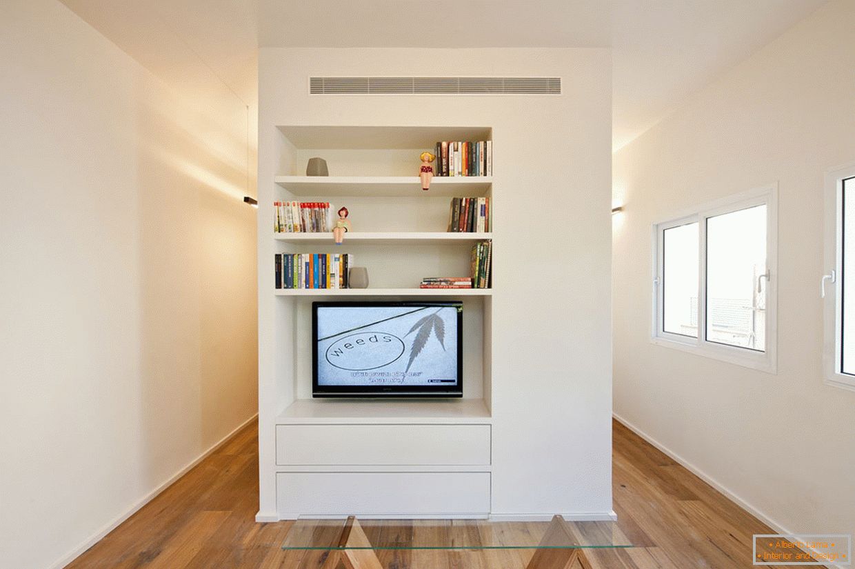 Powierzchnia mieszkalna w małym apartamencie typu studio
