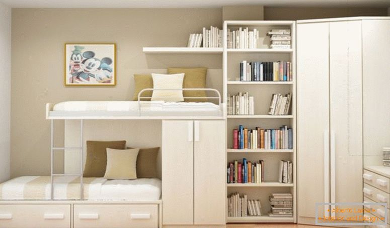 biały-drewniany-piętrowy-osobowy-z-magazynem-również-szufladami-połączony-z-książkami-półki-i-narożną-szafą-na-narożniku-śmietanki-ścienny-pokój