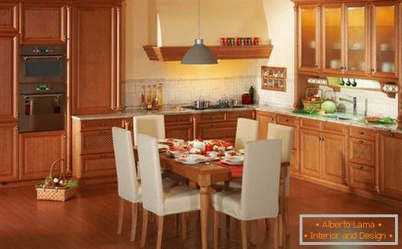 Wnętrze jadalni w kuchni - zdjęcie stołu z krzesłami