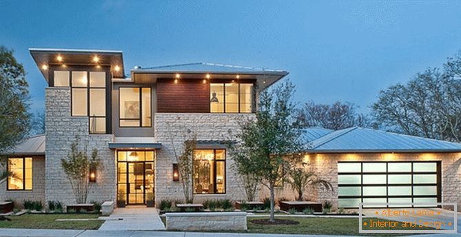 Przytulny luksusowy dom w Teksasie od Cornerstone Architekci