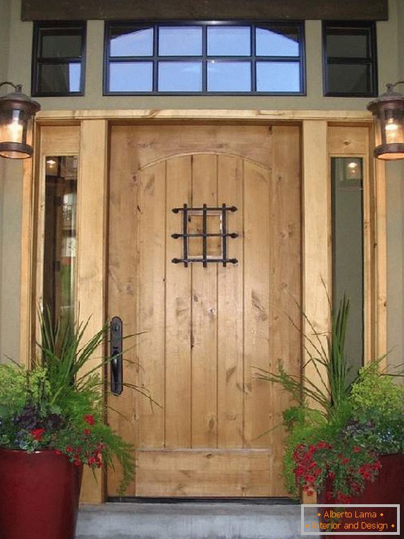 piękne drewniane drzwi wejściowe, zdjęcie 38