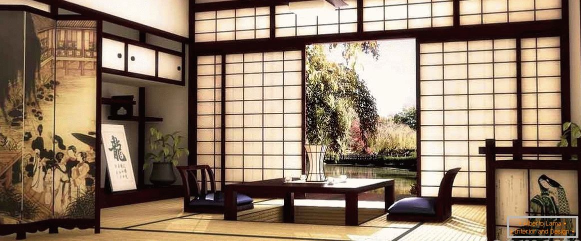 Japoński styl we wnętrzu domu i mieszkania