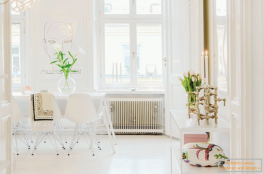 Eleganckie wnętrze szwedzkiego mieszkania