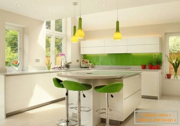 Biało-zielona-kuchnia-minimalizm