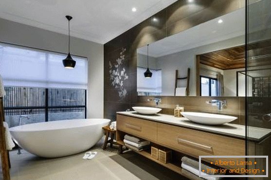 Harmonijny azjatycki design łazienki