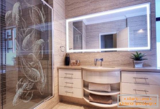 Łazienka z wzorami w chińskim stylu