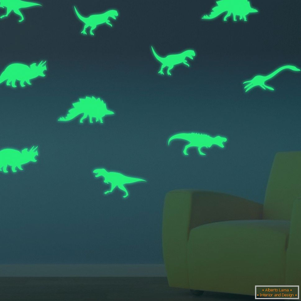 Dinozaury na ścianie