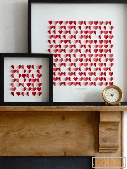 Dekoracje papierowe na Walentynki własnymi rękami