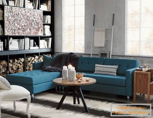 elegancka sofa narożna