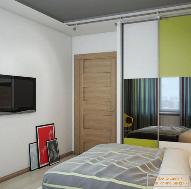 Projekt przestronny apartament z jedną sypialnią z 87 metrów kwadratowych