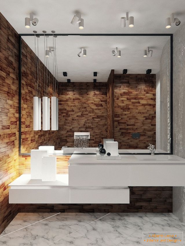 Wnętrze małej łazienki połączonej z toaletą