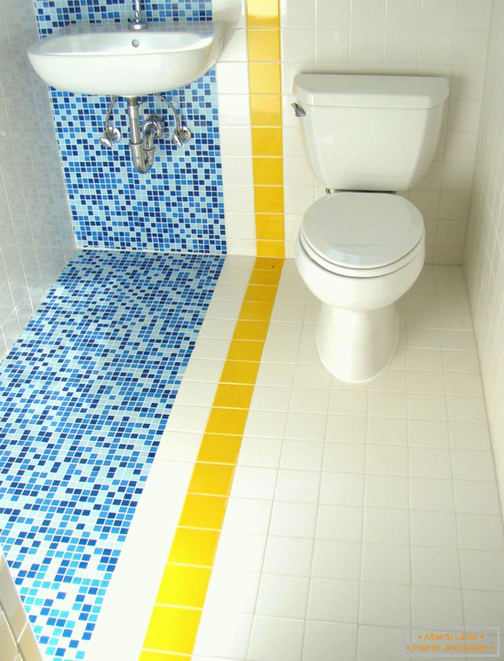 Kolorowy design łazienki