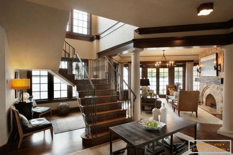 Amerykański styl we wnętrzu - 75 zdjęć pomysłów na projekt