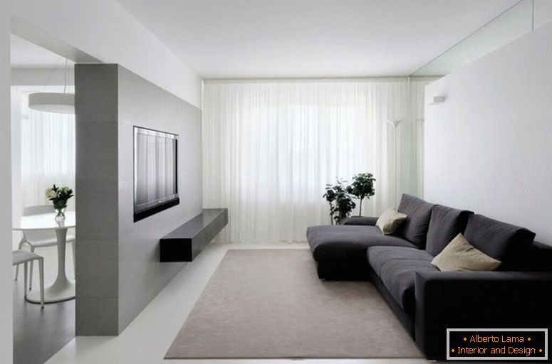 Czarno-biały salon - 55 zdjęć niezwykłych rozwiązań