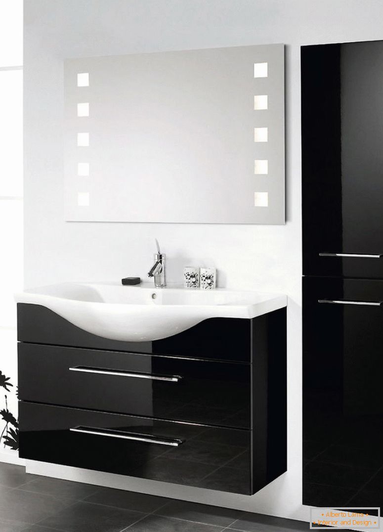 Czarno-biała łazienka-pomysły-projekt-11