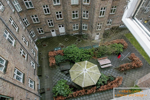 Projekt wnętrz mieszkanie 56 m kw. M. w starej dzielnicy Kopenhagi