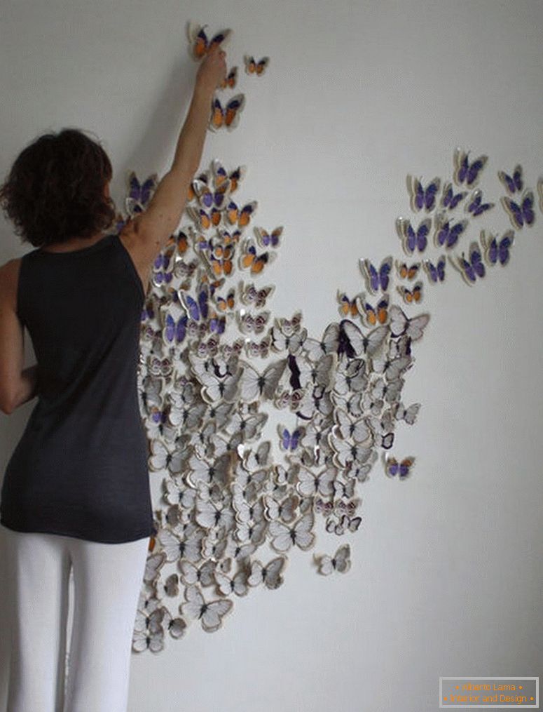 Przyklej motyle do ściany