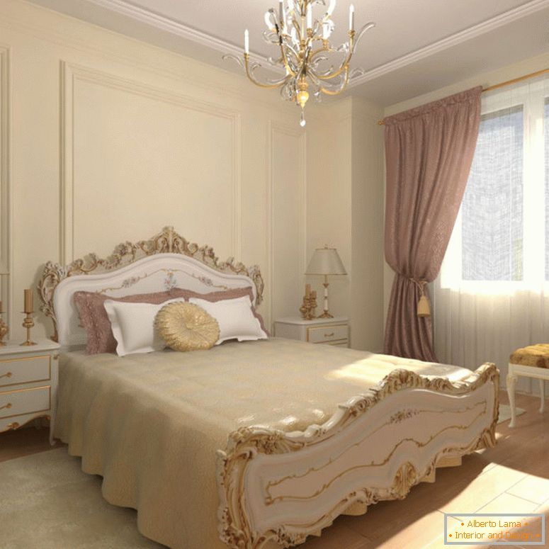 designerska sypialnia w klasycznym stylu 5
