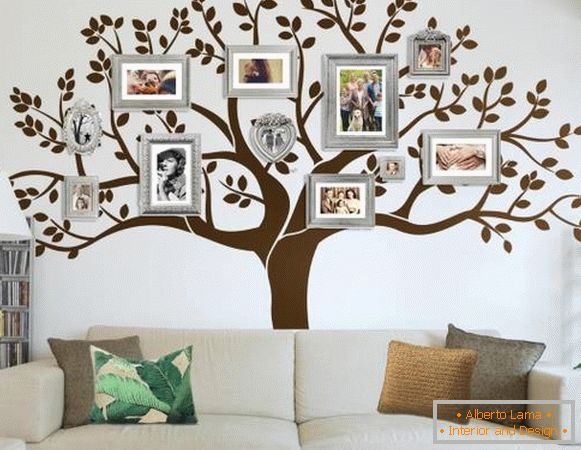 Drzewo genealogiczne - naklejki do dekoracji ścian