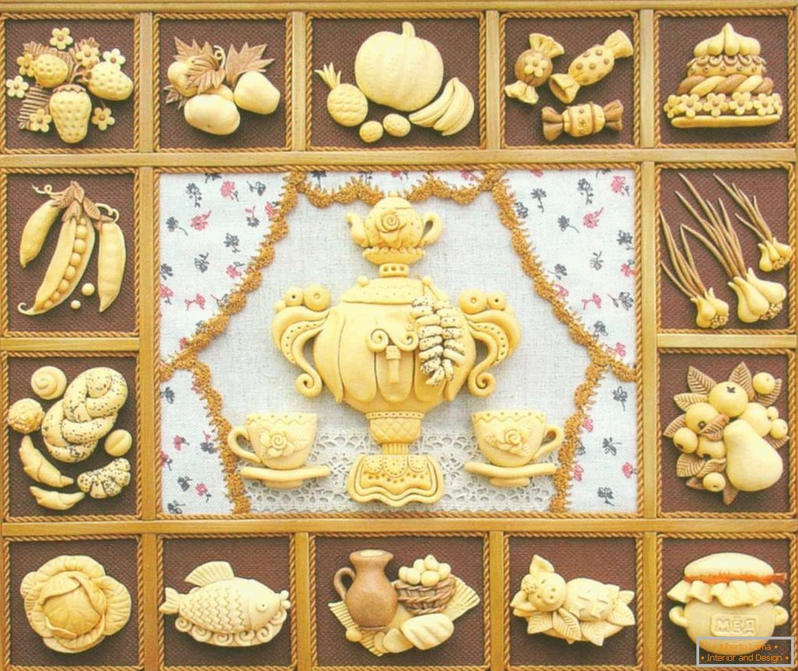 Panel wykonany z solonego ciasta