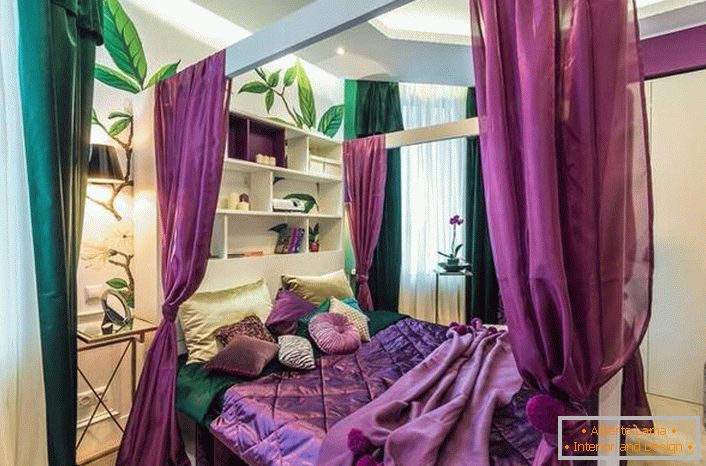 Z baldachimem nad łóżkiem w sypialni, możesz stworzyć bardziej przytulną i intymną atmosferę.