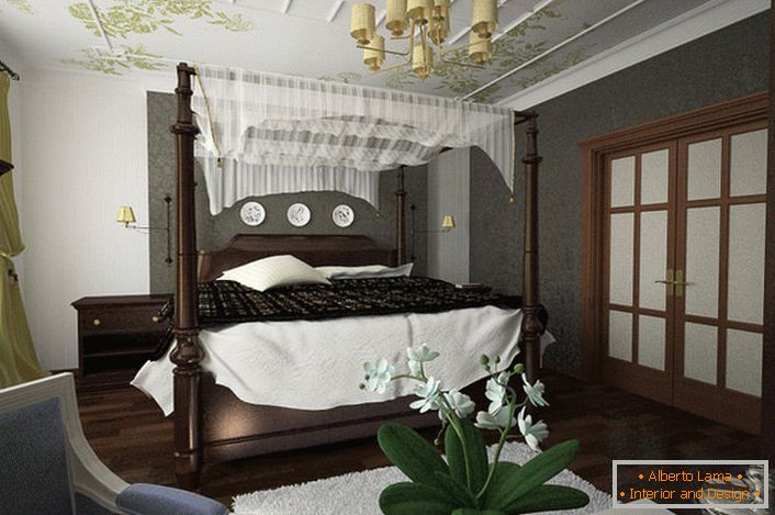 Podstawowy projekt czaszy jest atrakcyjnym rozwiązaniem do aranżacji sypialni.