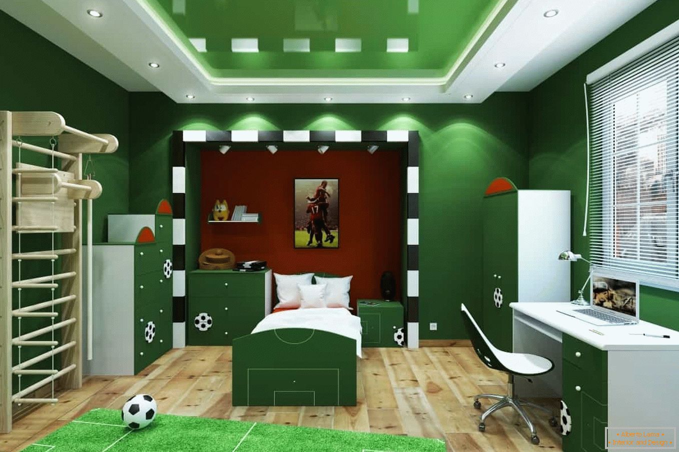 Zielony pokój - boisko do piłki nożnej