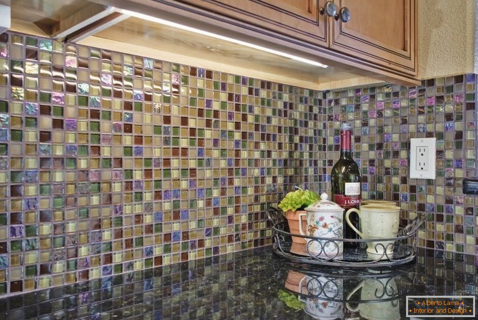 Mozaika fartuch w kuchni
