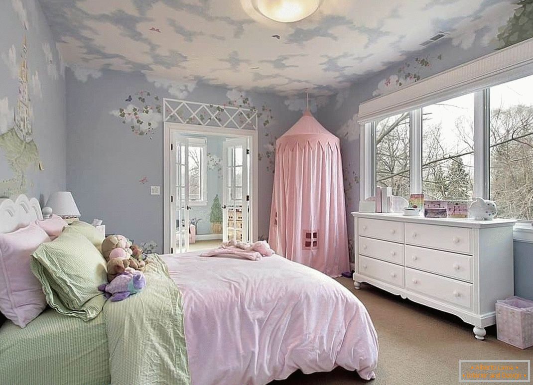 Sypialnia dla dwóch dziewczyn w stylu Prowansji