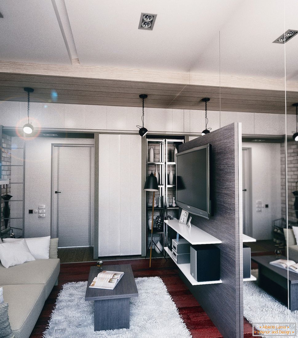 Projektowanie wnętrz małego mieszkania w stylu loftu - фото 3