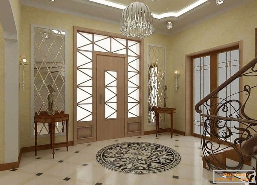 Zaprojektuj korytarz-korytarz ze schodami w prywatnym domu