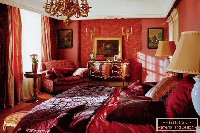 czerwona sypialnia zdjęcie, zdjęcie 4