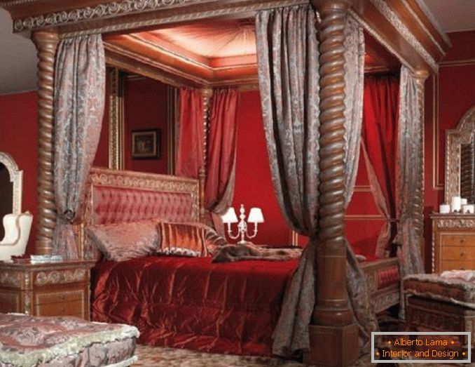 sypialnia w kolorze czerwonym, fot. 5
