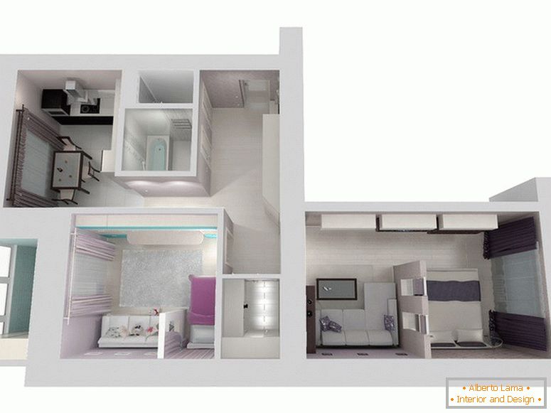 Projekt projektu małego mieszkania