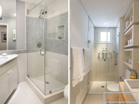 Łazienka - designerska łazienka połączona z prysznicem