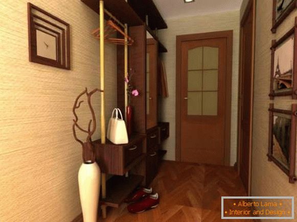 Nowoczesny design małych pomieszczeń w mieszkaniu - przedpokoju i korytarza