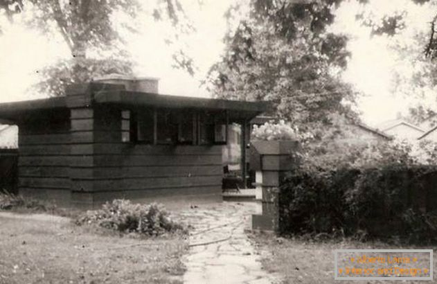 Projekt mini-domu Franka Lloyda, 1935 r
