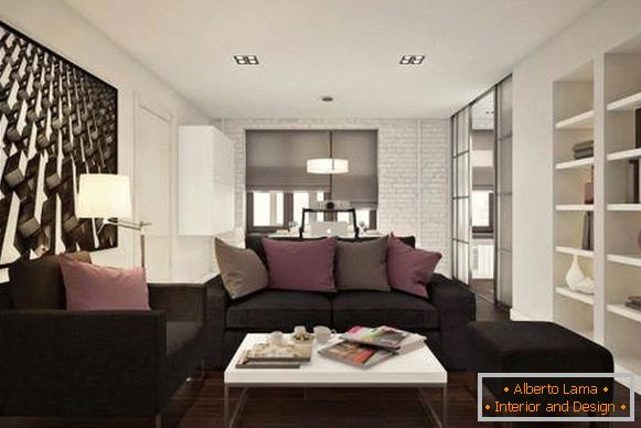 Stylowy design dwupokojowego apartamentu o powierzchni 45 m²
