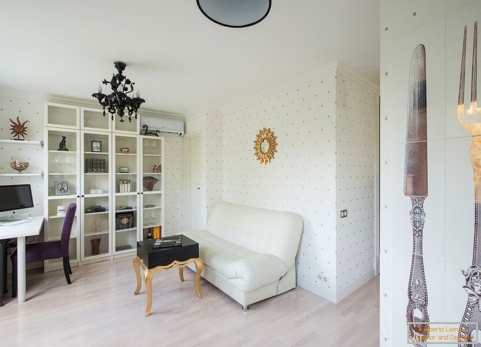 Salon luksusowych apartamentów od Maria Dadiani