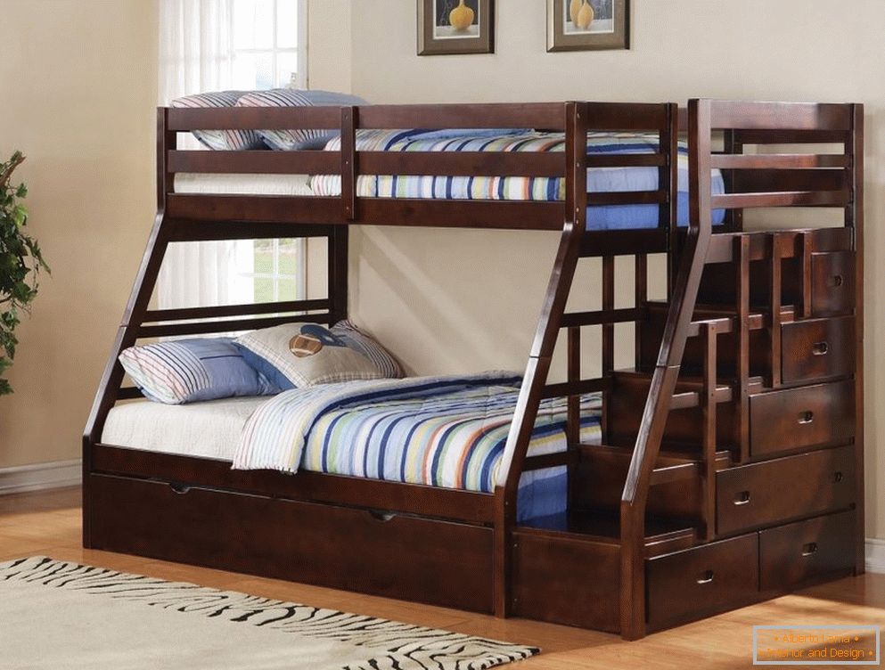 Łóżko piętrowe dla rodziców i dzieci